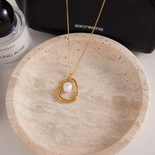 Load image into Gallery viewer, Stainless steel freshwater pearl necklace collarbone chain