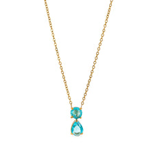 Load image into Gallery viewer, Stainless steel 18K gold 12 birth stone zircon necklace