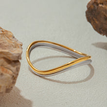 Load image into Gallery viewer, 18K gold, stainless steel, gold and silver color-matched bracelet