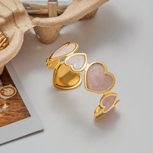 Load image into Gallery viewer, Stainless steel oil-dripping heart bracelet