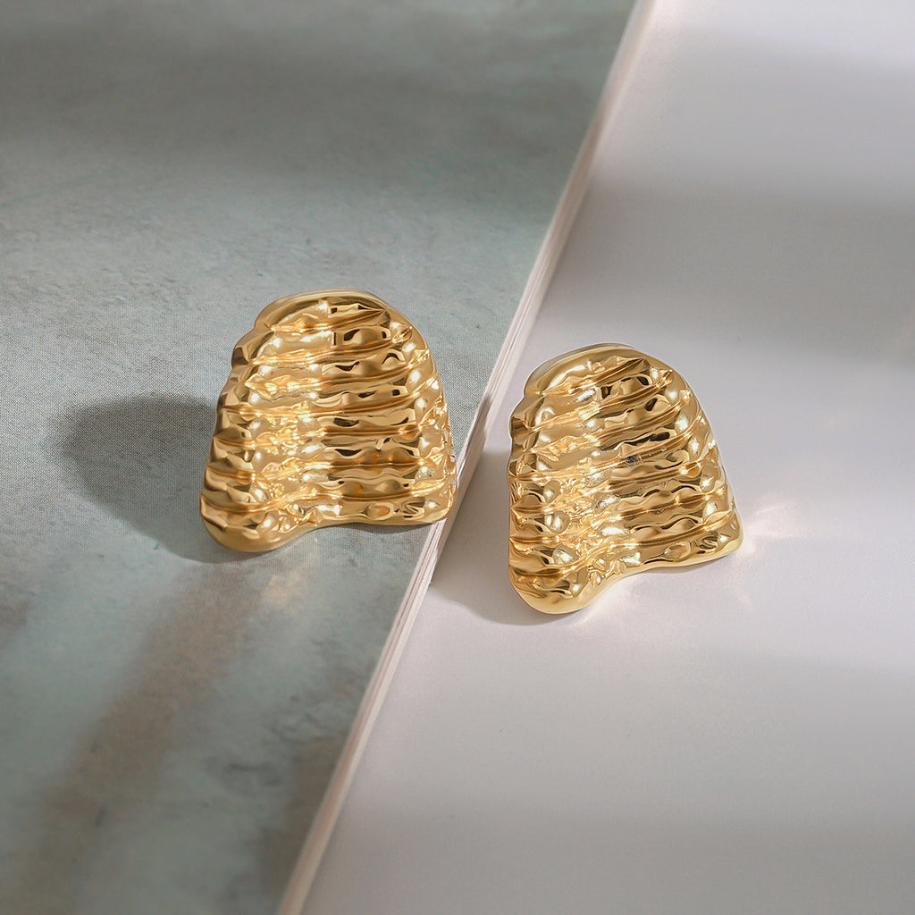 18K stainless steel stud earrings