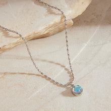 Load image into Gallery viewer, Stainless steel moonstone pendant necklace