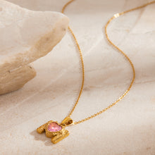 Load image into Gallery viewer, Stainless steel heart-shaped zircon pendant necklace