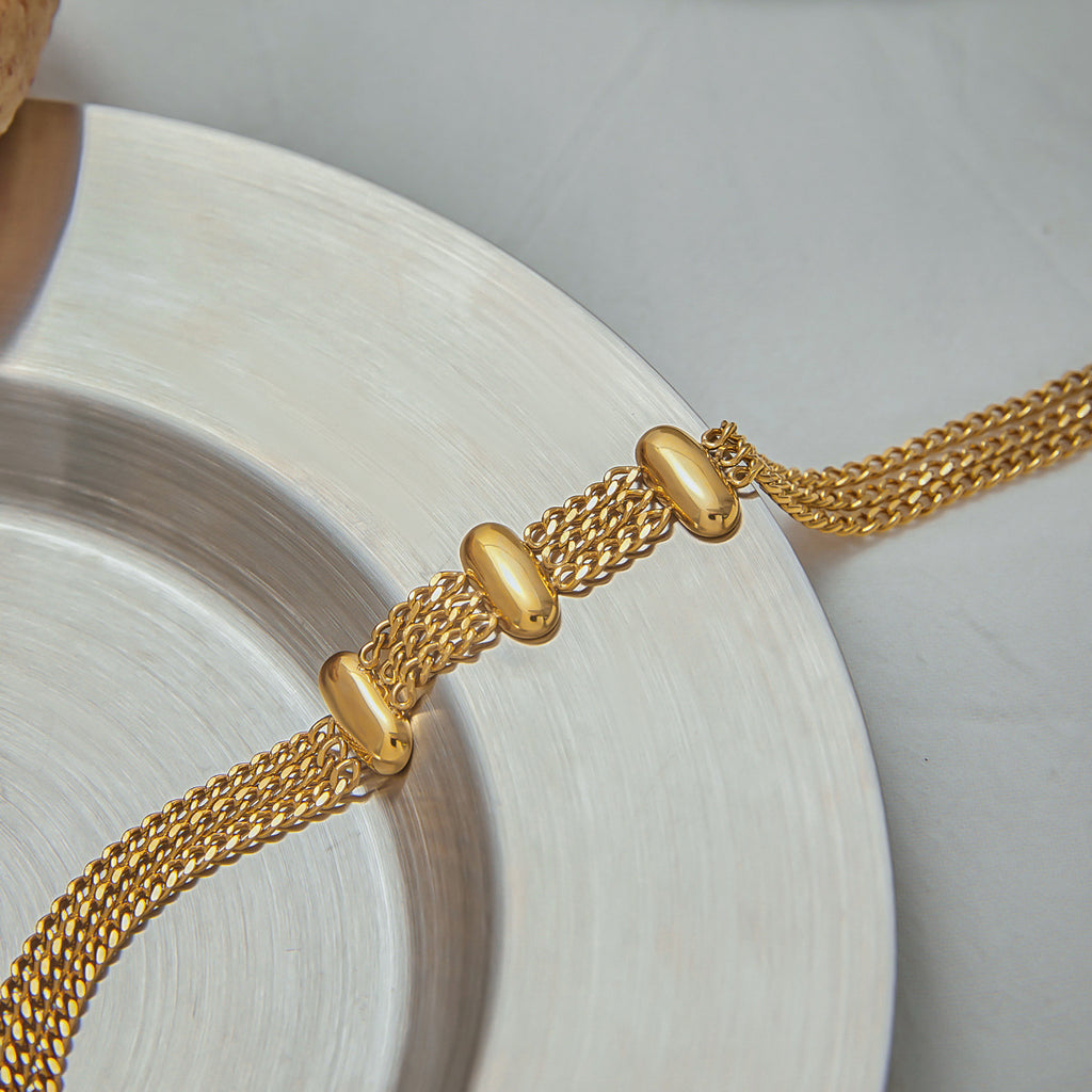 18K gold stainless steel bracelet