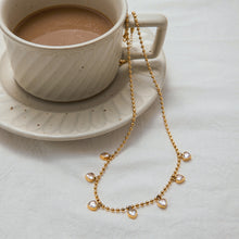 Load image into Gallery viewer, Stainless steel zircon heart-shaped necklace