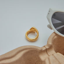 Load image into Gallery viewer, Stainless steel non-fading heart-shaped line ring