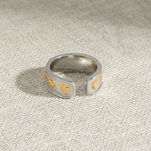 Load image into Gallery viewer, Stainless steel heart ring