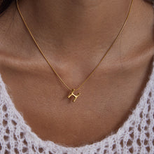 Load image into Gallery viewer, A golden stainless steel H-letter necklace