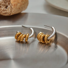 Load image into Gallery viewer, Stainless steel C-shaped earrings