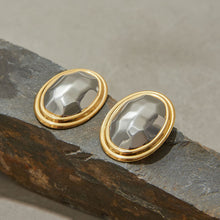 Load image into Gallery viewer, Stainless steel gold and silver color-matched stud earrings