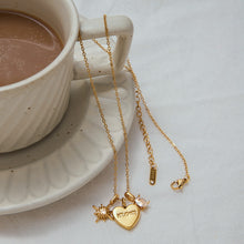 Load image into Gallery viewer, Stainless steel zircon heart-shaped pendant necklace