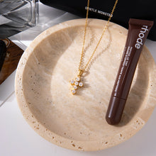 Load image into Gallery viewer, Stainless steel zircon cross pendant necklace