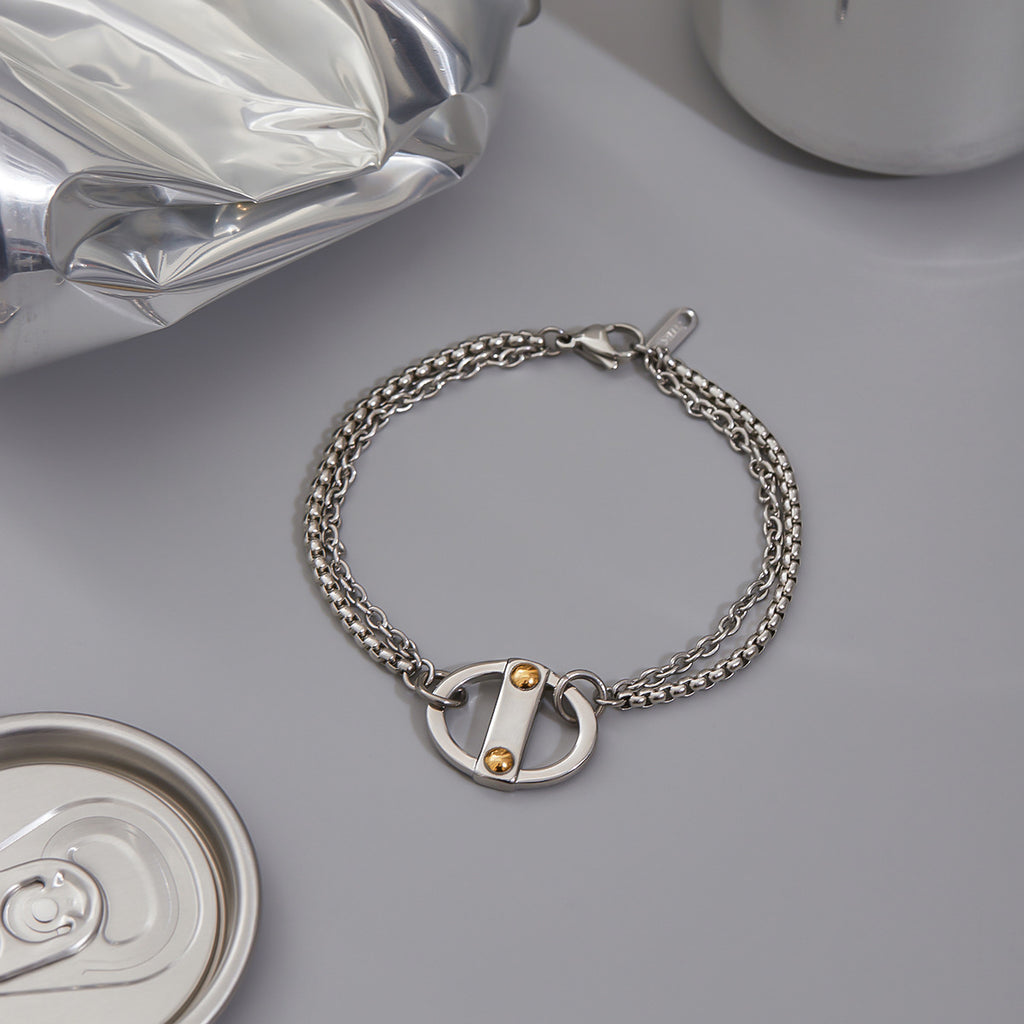 Stainless steel Cuban chain bracelet