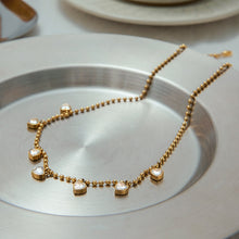 Load image into Gallery viewer, Stainless steel zircon heart-shaped necklace